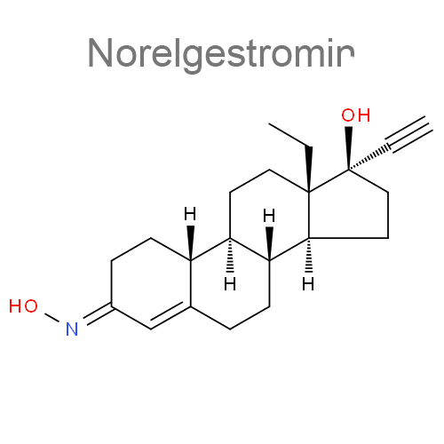 Структурная формула Норэлгестромин + Этинилэстрадиол