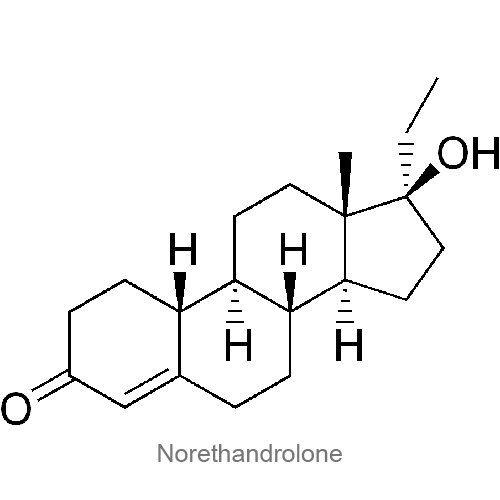 Структурная формула Норэтандролон