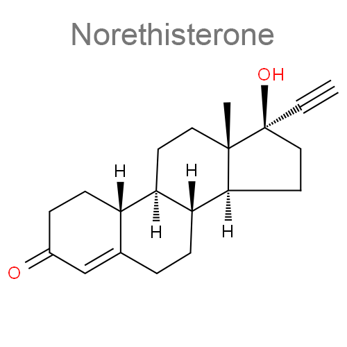 Норэтистерон + Эстрадиол структурная формула