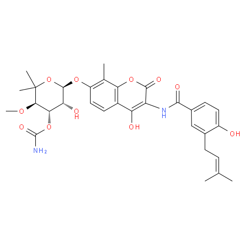Новобиоцин структурная формула