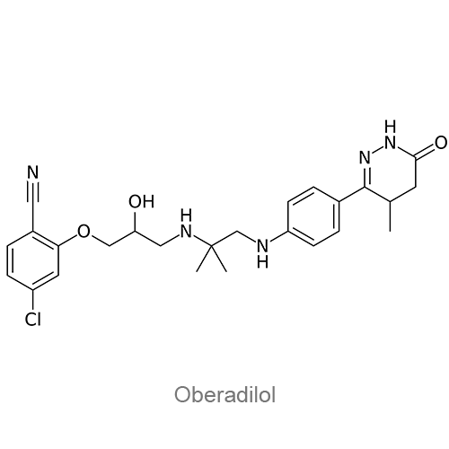 Структурная формула Оберадилол