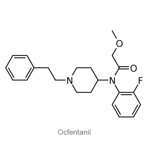 Окфентанил структурная формула