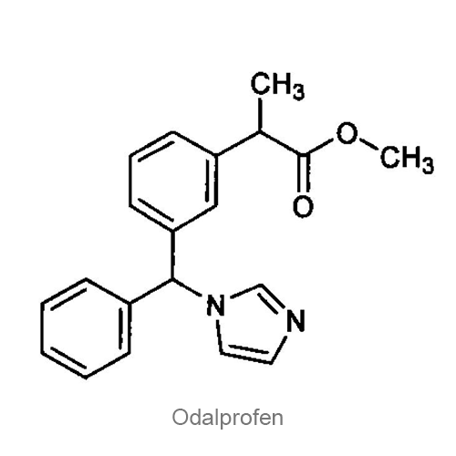 Одалпрофен структурная формула