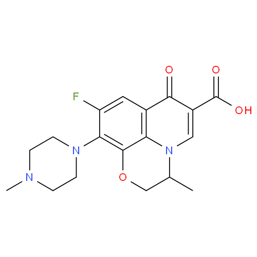 Офлоксацин структурная формула