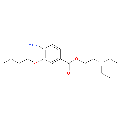 Оксибупрокаин структурная формула
