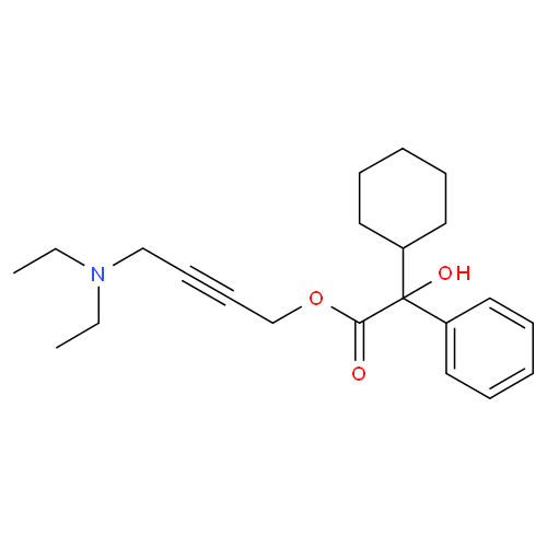 Структурная формула Оксибутинин