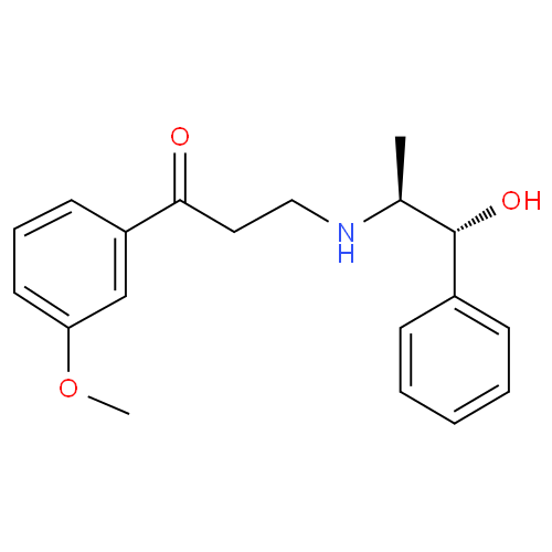 Структурная формула Оксифедрин