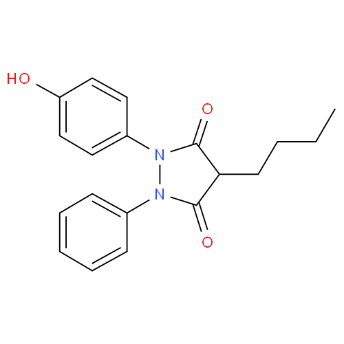 Оксифенбутазон структурная формула