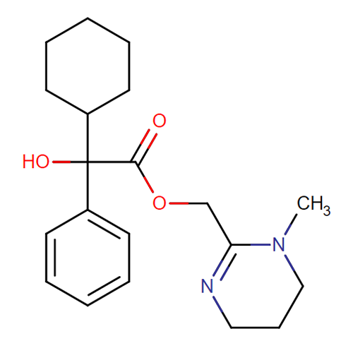 Структурная формула Оксифенциклимин
