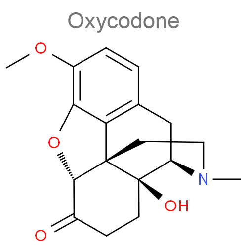 Оксикодон + Ибупрофен структурная формула