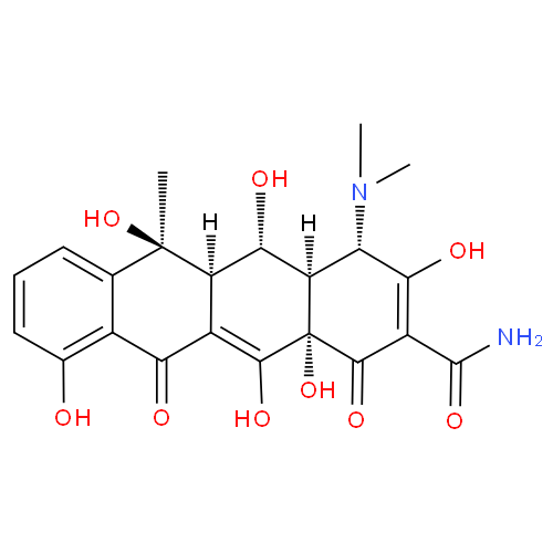 Структурная формула Окситетрациклин