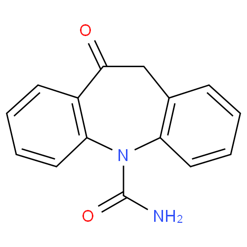 Структурная формула Окскарбазепин