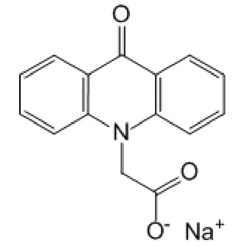 Структурная формула Оксодигидроакридинилацетат натрия