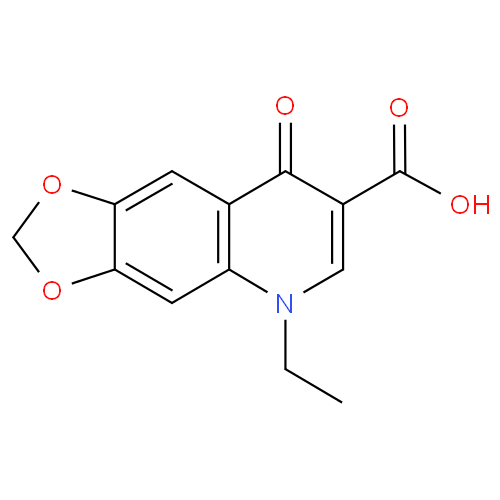 Структурная формула Оксолиновая кислота