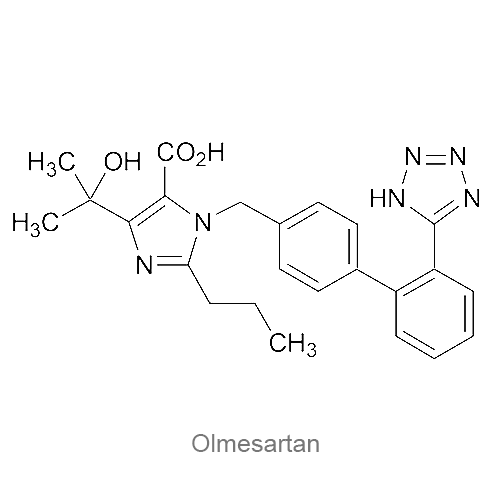 Структурная формула Олмесартан