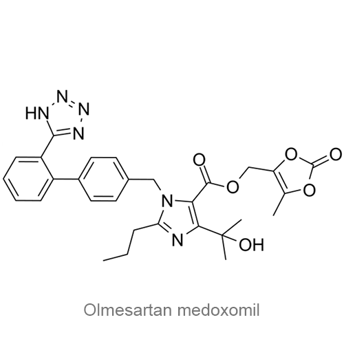 Структурная формула Олмесартана медоксомил