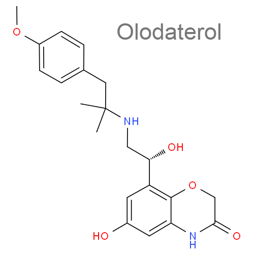 Олодатерол + Тиотропия бромид структурная формула