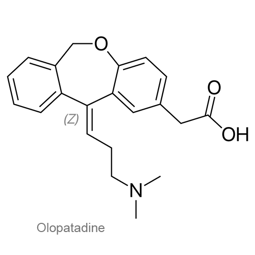 Структурная формула Олопатадин