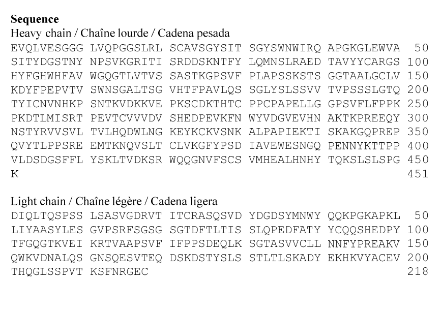 Омализумаб структура