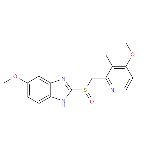 Структурная формула Омепразол