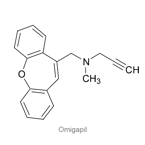 Структурная формула Омигапил