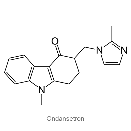 Структурная формула Ондансетрон