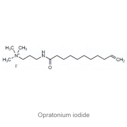 Структурная формула Опратония йодид