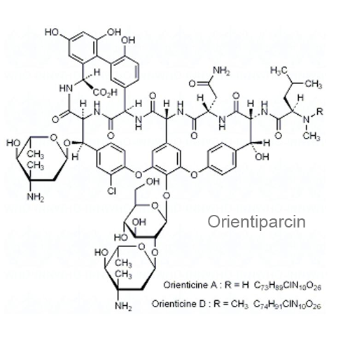 Ориентипарцин структурная формула