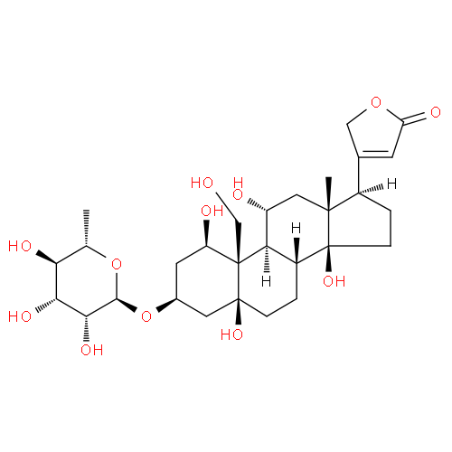 Оуабаин структурная формула