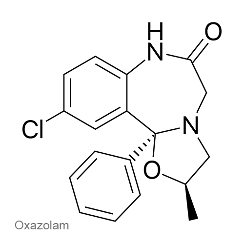 Структурная формула Оксазолам