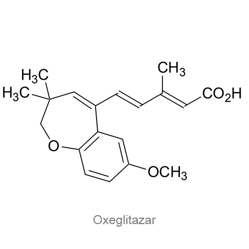Структурная формула Оксеглитазар