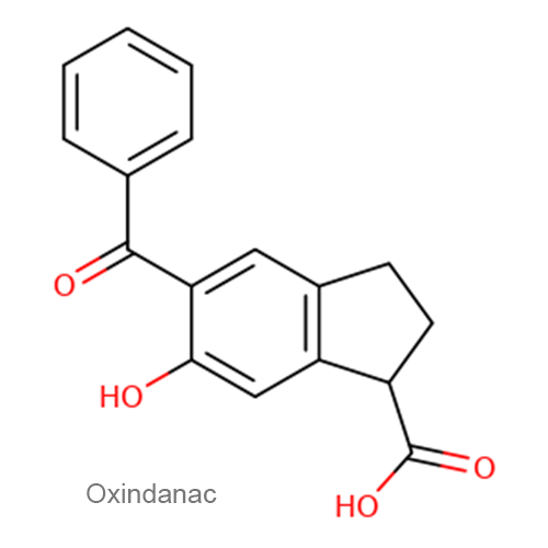 Структурная формула Оксинданак