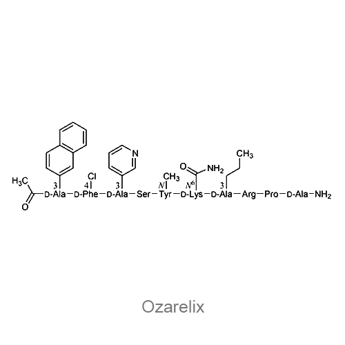 Структурная формула Озареликс