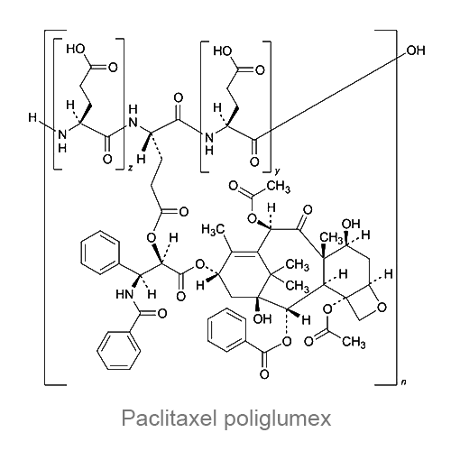 Структурная формула Паклитаксел полиглумекс