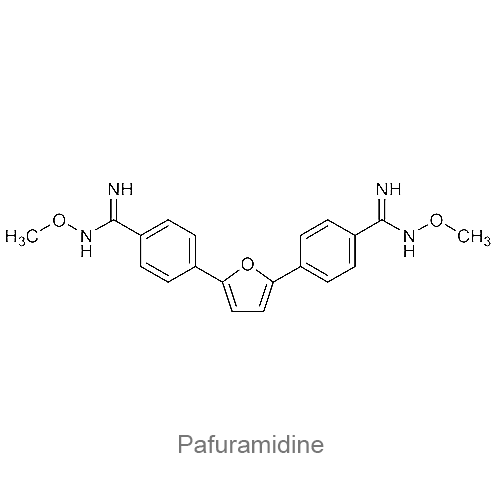 Пафурамидин структурная формула