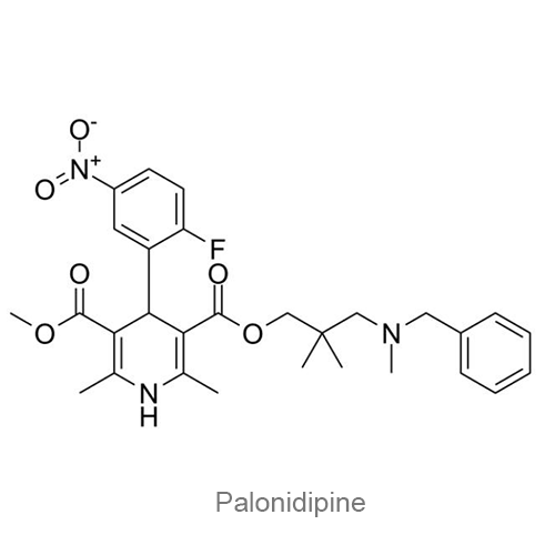 Структурная формула Палонидипин