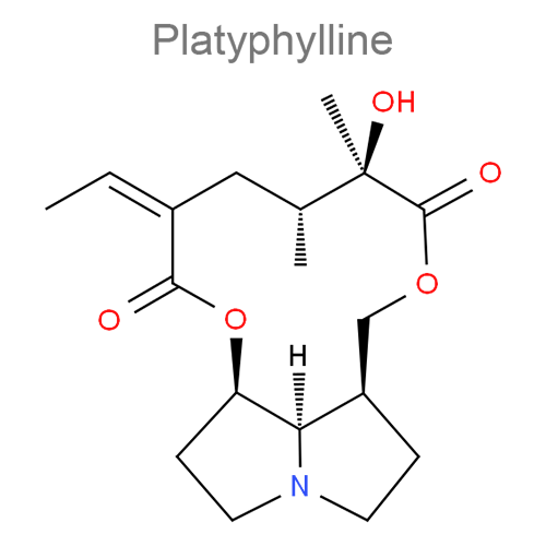 Структурная формула 2 Папаверин + Платифиллин