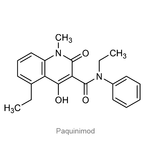 Структурная формула Паквинимод