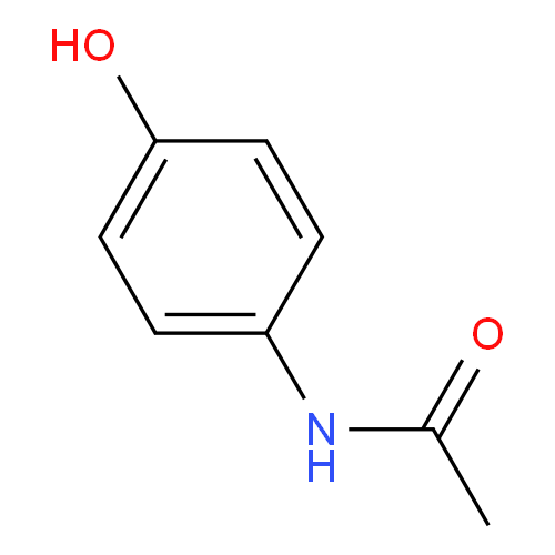 Структурная формула Парацетамол