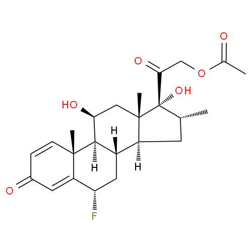 Параметазона ацетат структурная формула