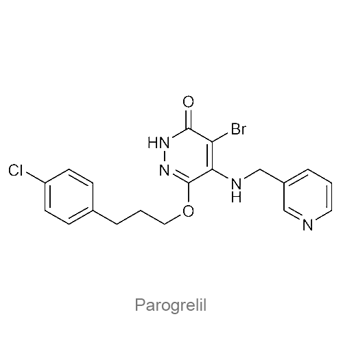 Структурная формула Парогрелил