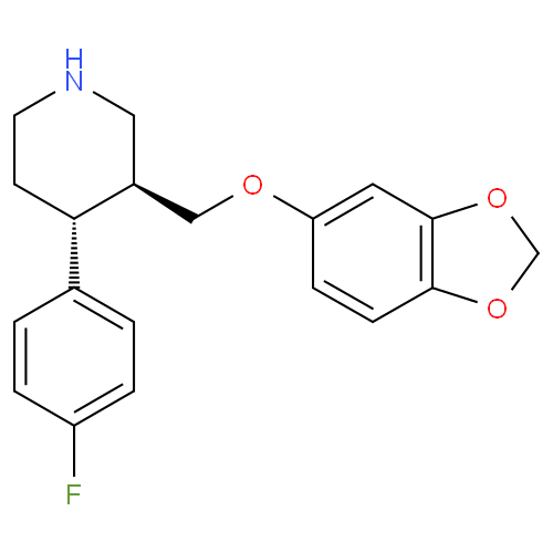 Структурная формула Пароксетин