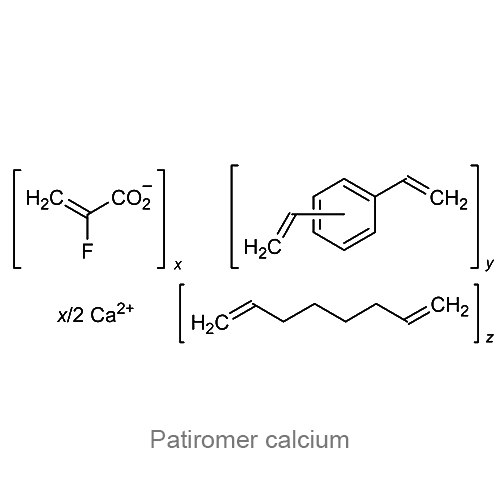 Патиромер кальция структурная формула