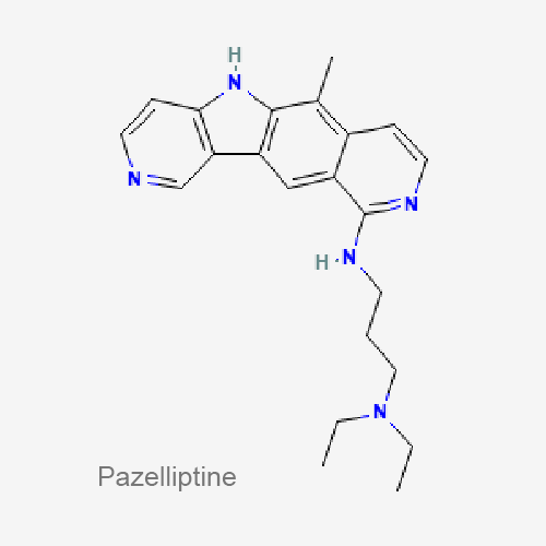 Структурная формула Пазеллиптин
