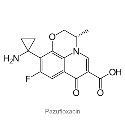 Структурная формула Пазуфлоксацин