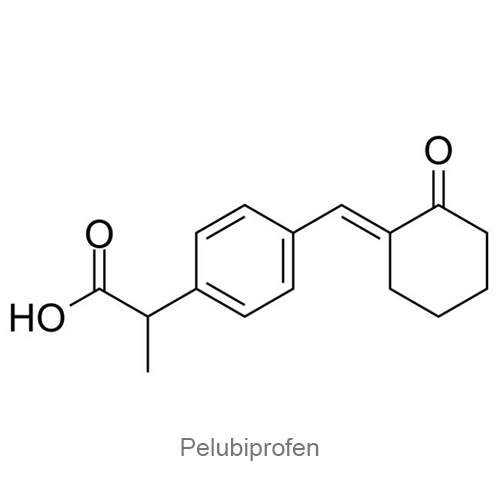 Структурная формула Пелубипрофен