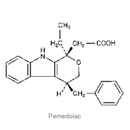 Структурная формула Пемедолак