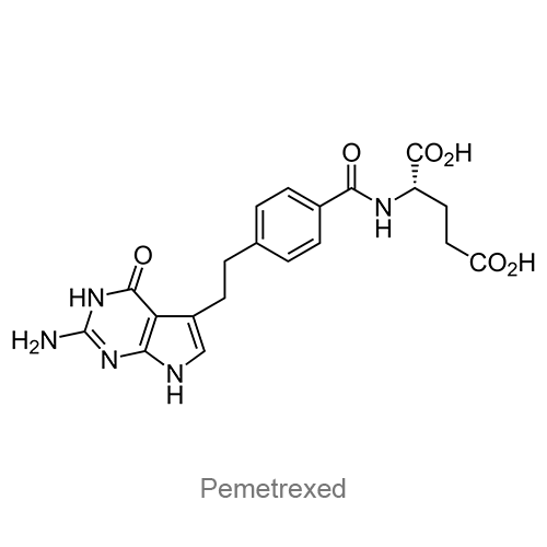 Структурная формула Пеметрексед