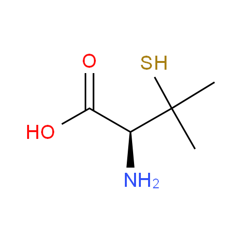 Структурная формула Пеницилламин