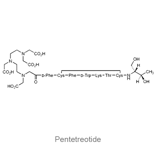 Структурная формула Пентетреотид